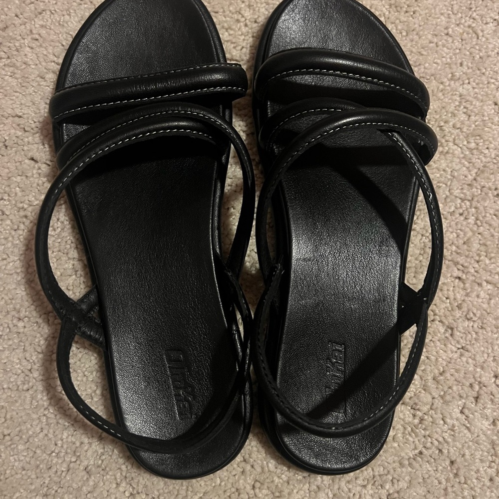 Like New - Olukai Black Sandals - Picture 2 of 3
